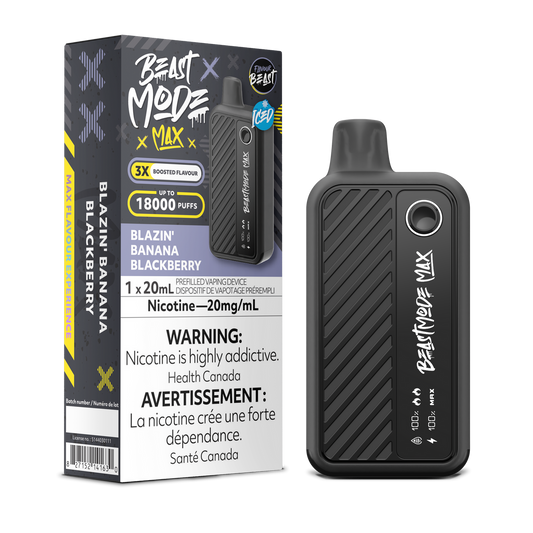 Flavour Beast Beast Mode Max 18K Blazin Banana Blackberry