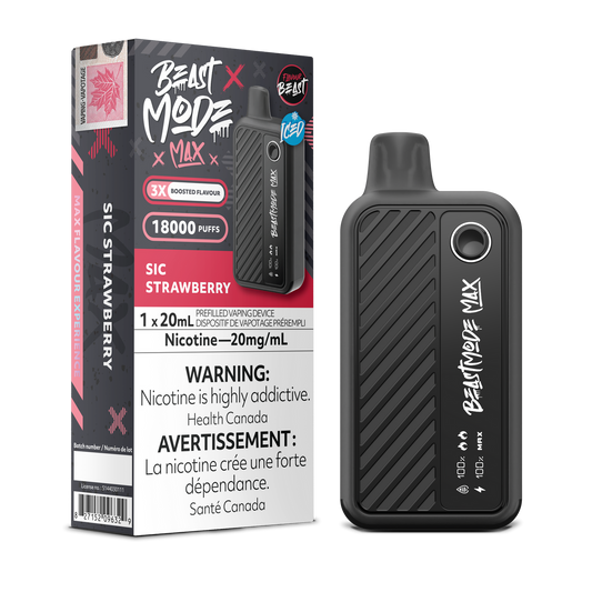 Flavour Beast Beast Mode Max 18K Sic Strawberry Iced