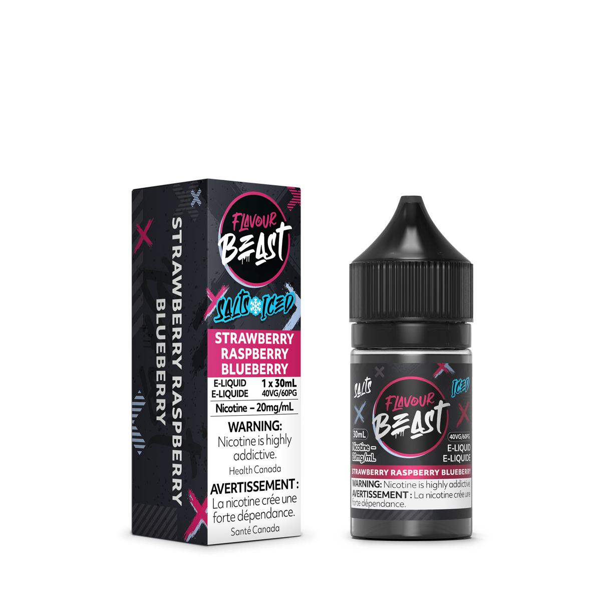 Flavour Beast Flavour Beast E Liquid Strawberry Raspberry Blueberry Iced