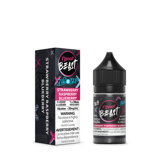 Flavour Beast Flavour Beast E Liquid Strawberry Raspberry Blueberry Iced