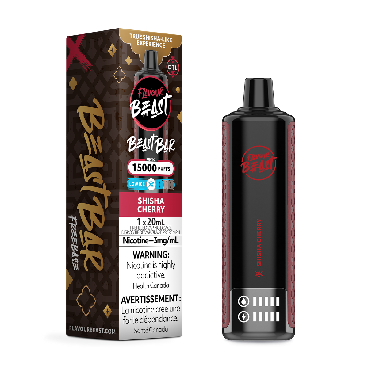 Flavour Beast Beast Bar Shisha Cherry Low Ice