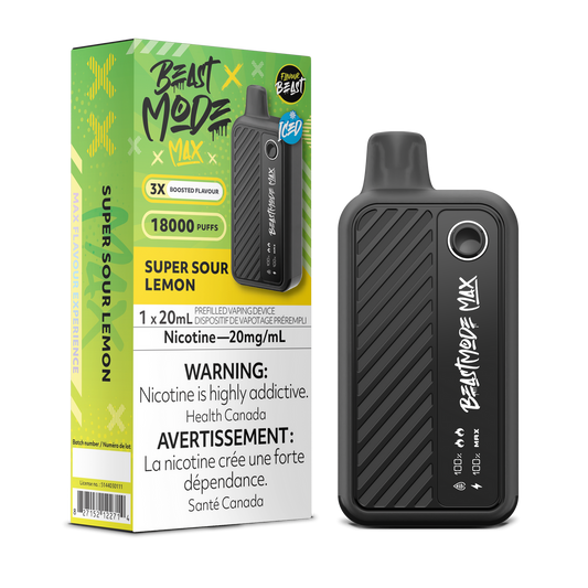 Flavour Beast Beast Mode Max 18K Super Sour Lemon