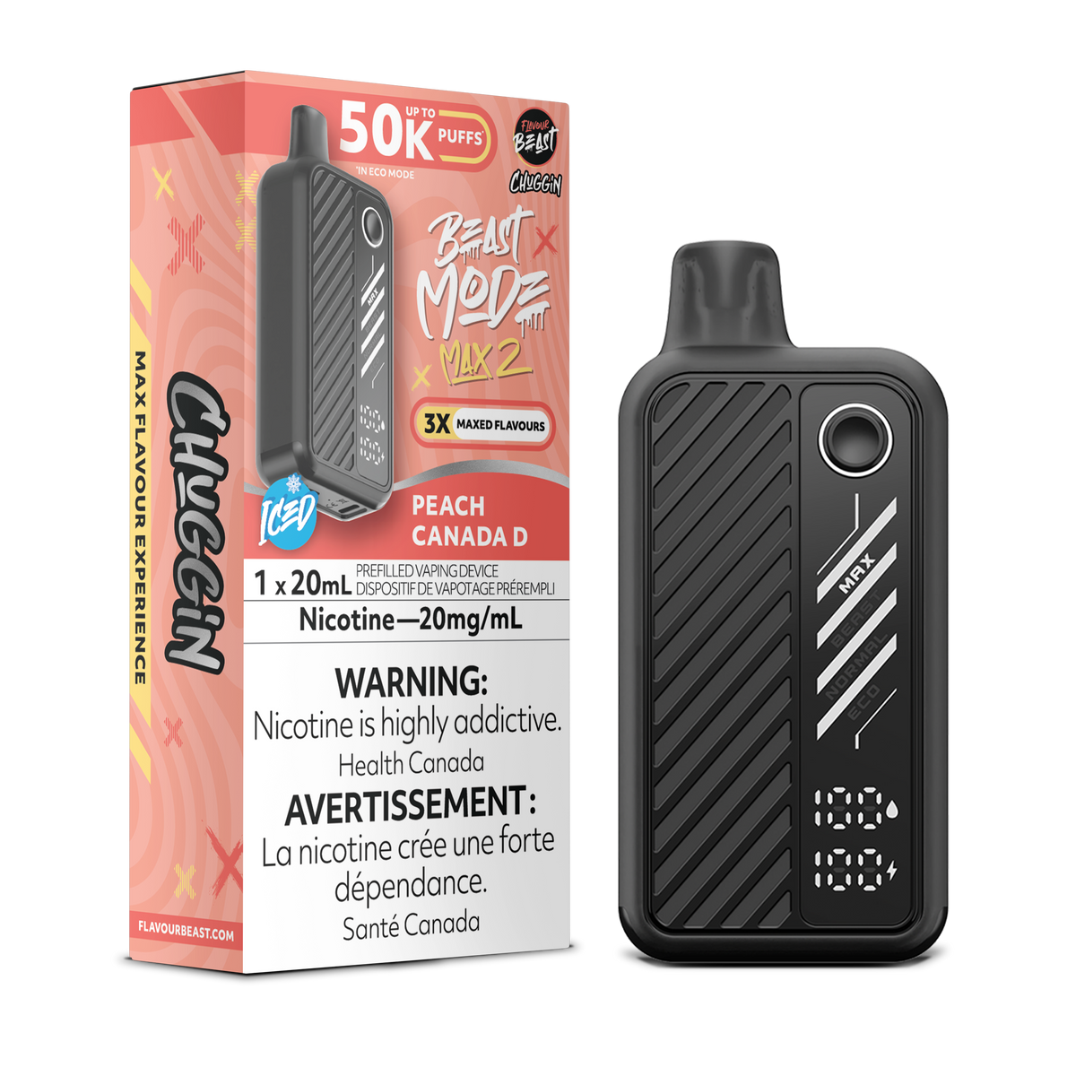 Flavour Beast Beast Mode Max 2 Peach Canada D