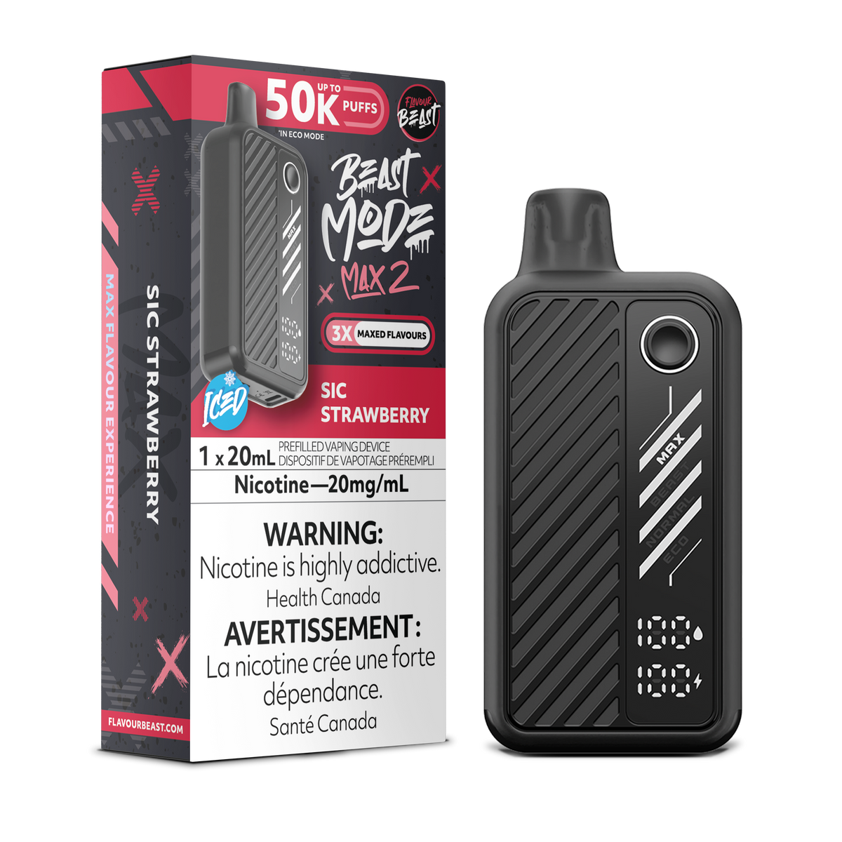 Flavour Beast Beast Mode Max 2 Sic Strawberry