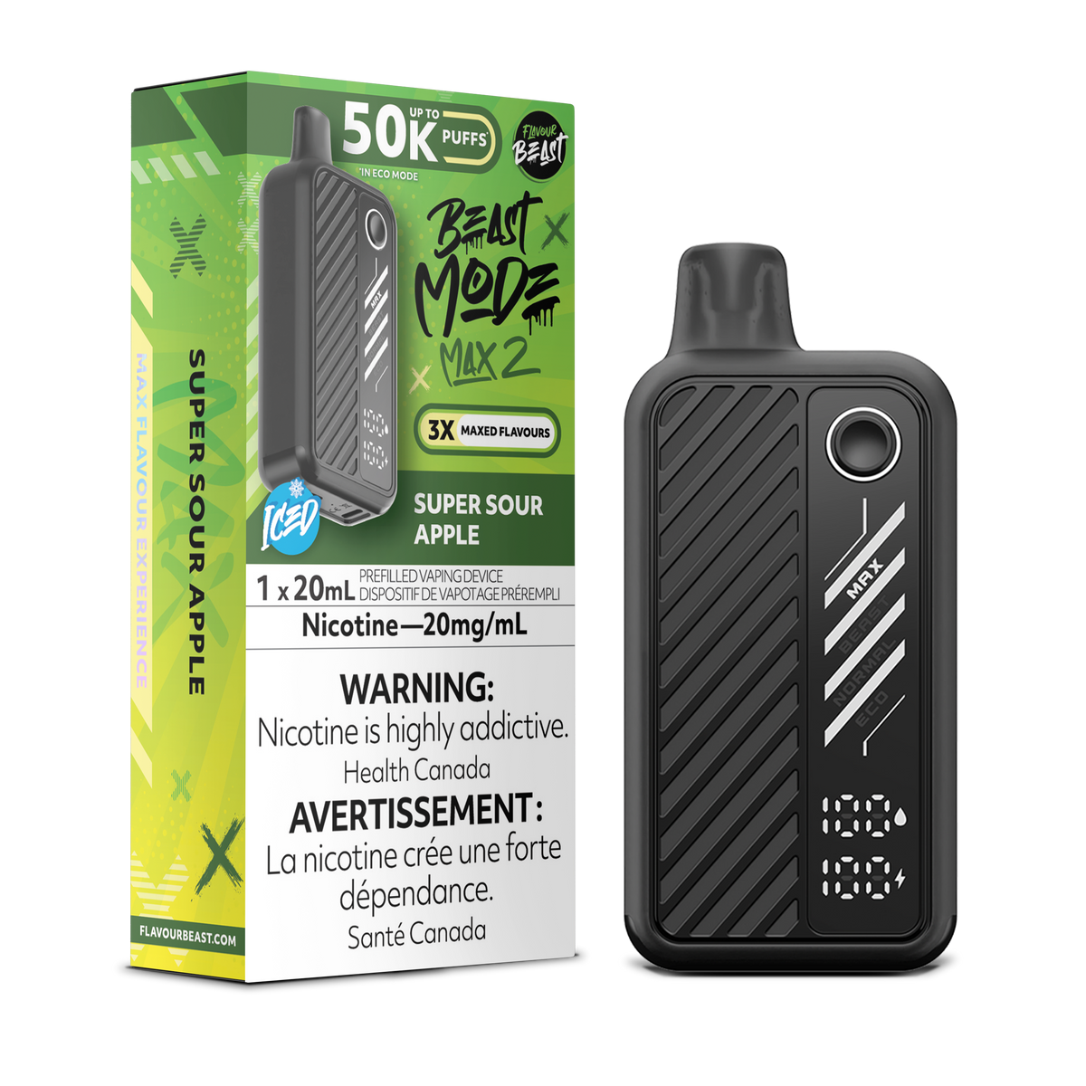Flavour Beast Beast Mode Max 2 Super Sour Apple