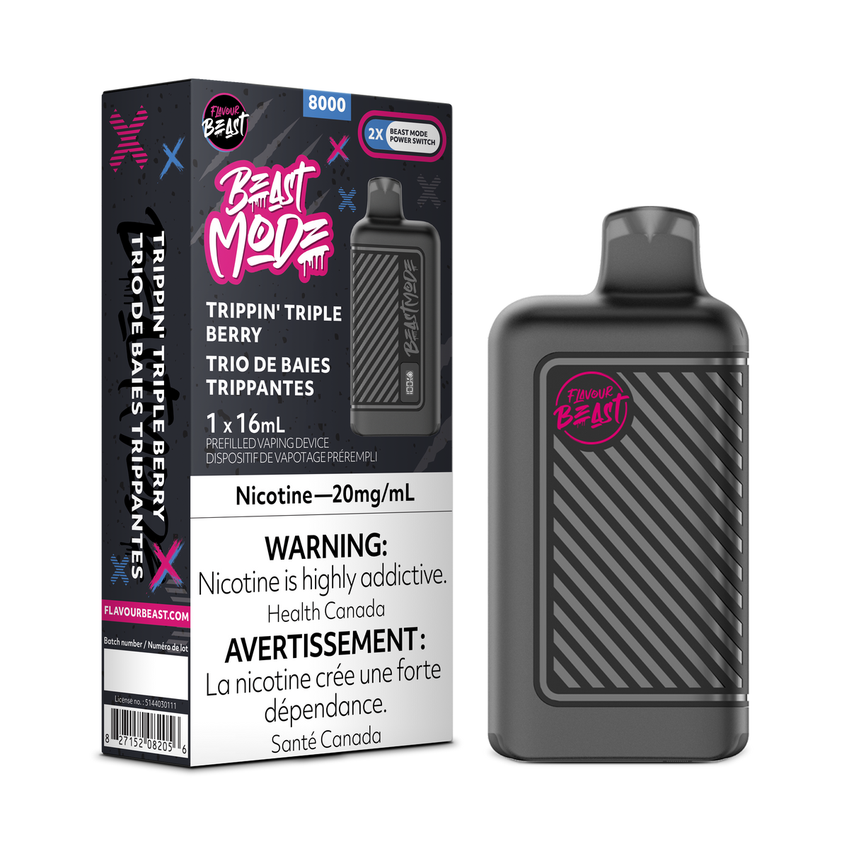 Flavour Beast Beast Mode Trippin Triple Berry