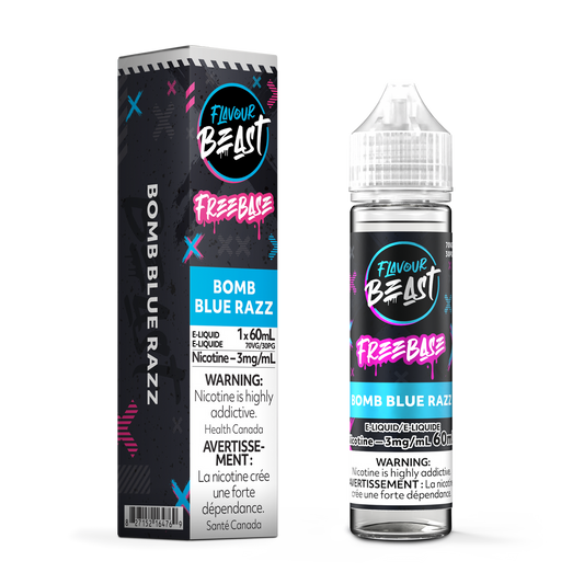Flavour Beast E Liquid Freebase Bomb Blue Razz