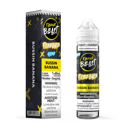 Flavour Beast E Liquid Freebase Bussin Banana Iced