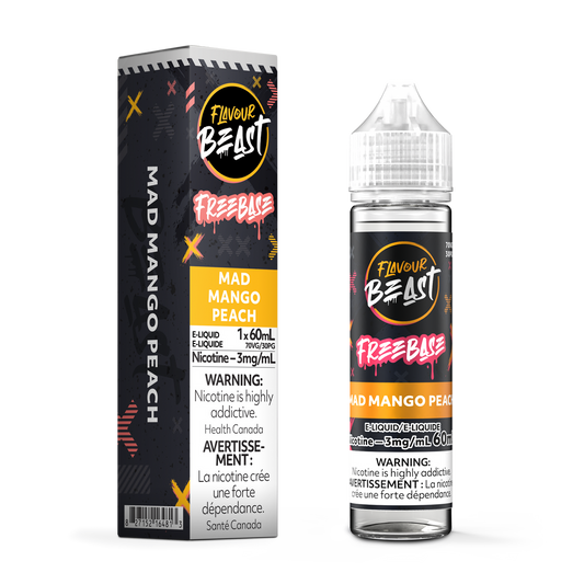 Flavour Beast E Liquid Freebase Mad Mango Peach
