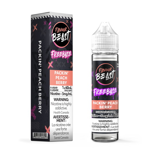 Flavour Beast E Liquid Freebase Packin Peach Berry
