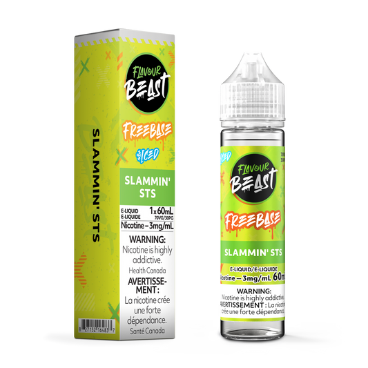 Flavour Beast E Liquid Freebase Slammin Sts Iced