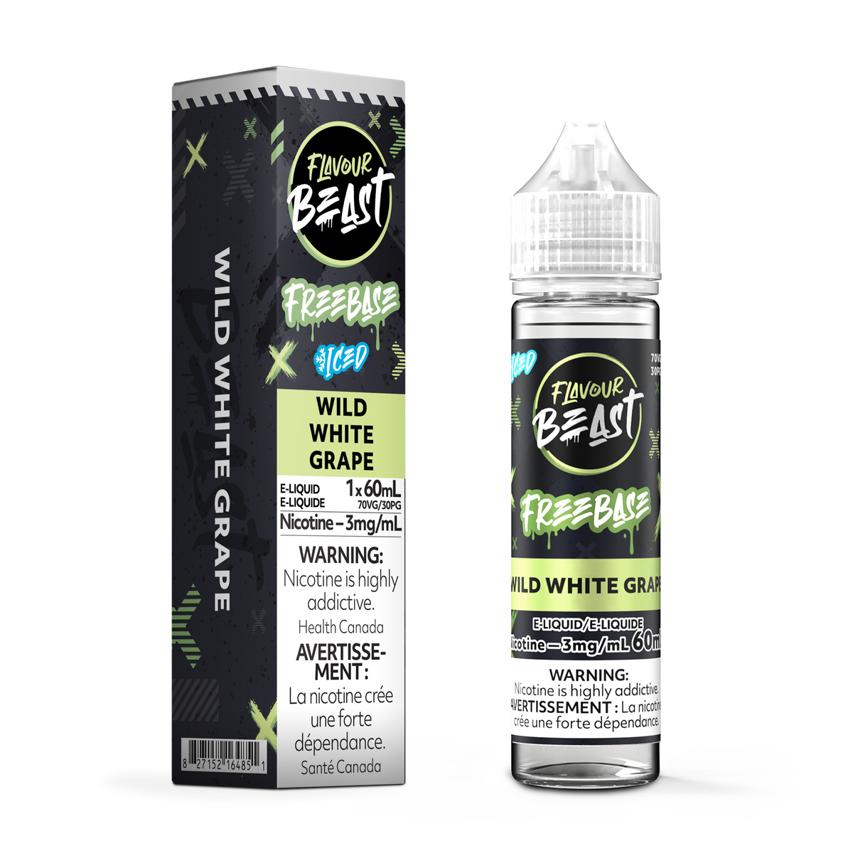 Flavour Beast E Liquid Freebase Wild White Grape Iced