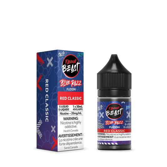 Flavour Beast E Liquid Blue Razz Fuzion Red Classic Iced
