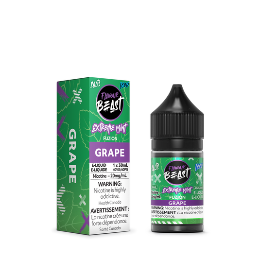 Flavour Beast E Liquid Extreme Mint Fuzion Grape Iced
