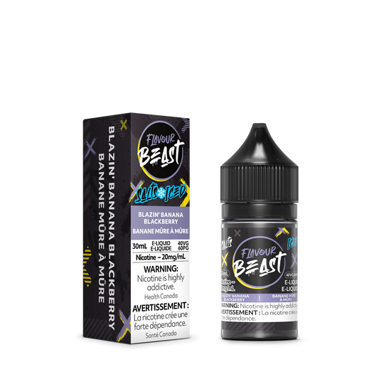 Flavour Beast E Liquid Blazin Banana Blackberry Iced