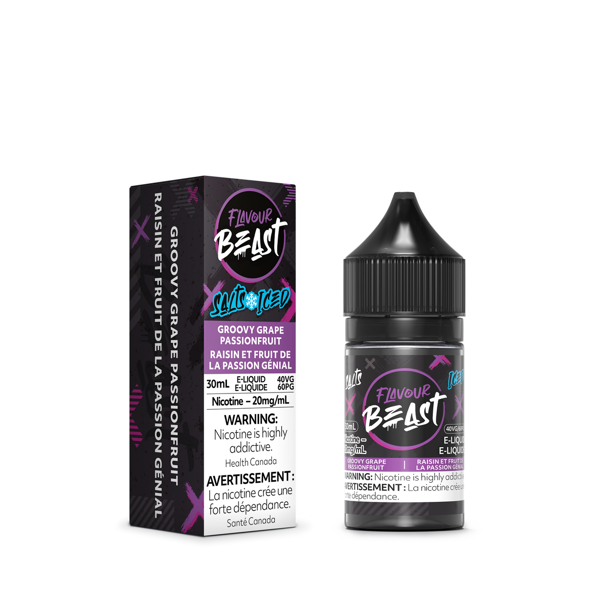 Flavour Beast E Liquid Groovy Grape Passionfruit Iced