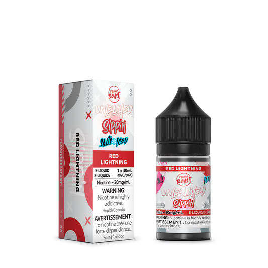 Flavour Beast E Liquid Unleashed Sippin Red Lightning