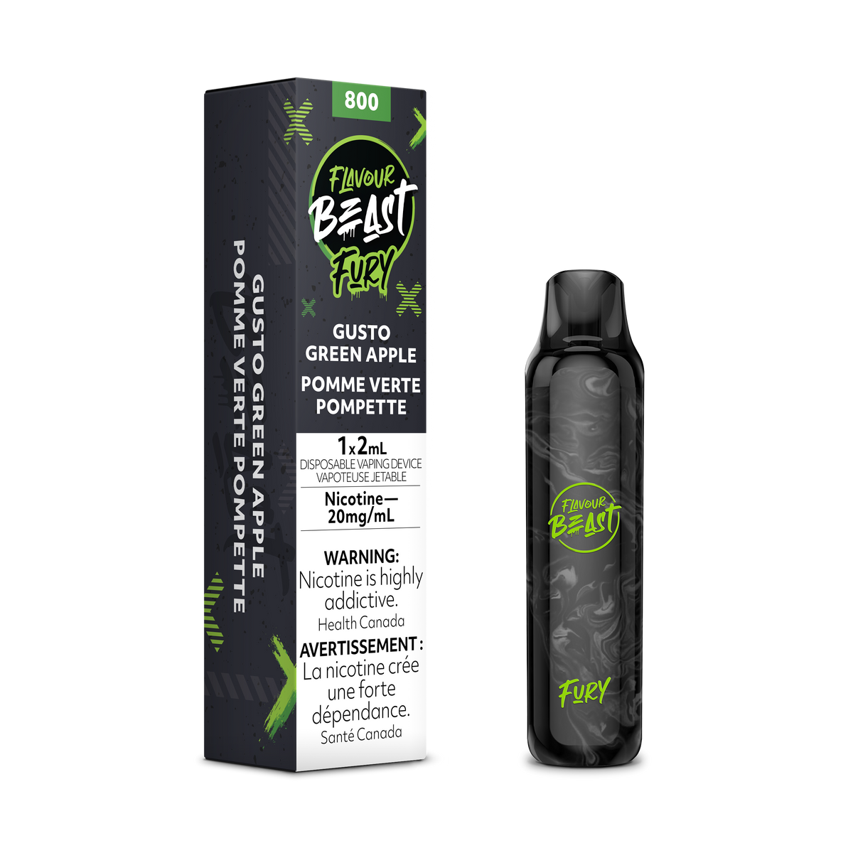 Flavour Beast Fury Gusto Green Apple