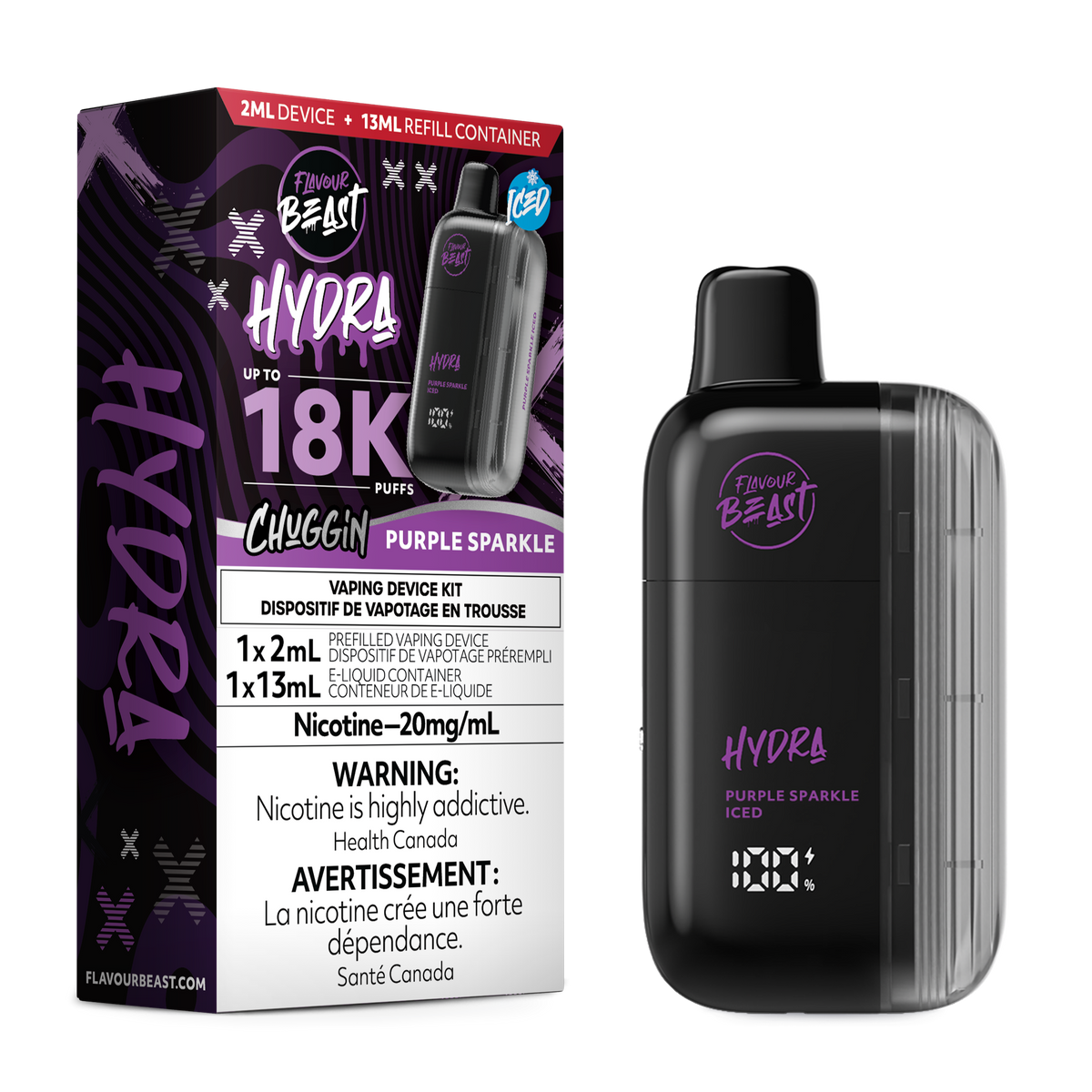 Flavour Beast Hydra Chuggin Purple Sparkle