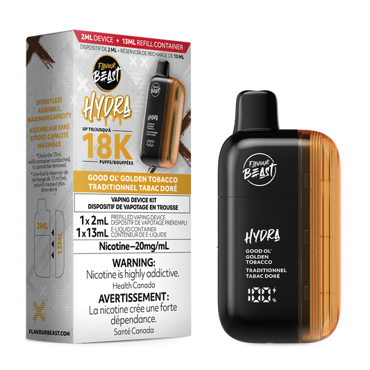 Flavour Beast Hydra Good Ol Golden Tobacco