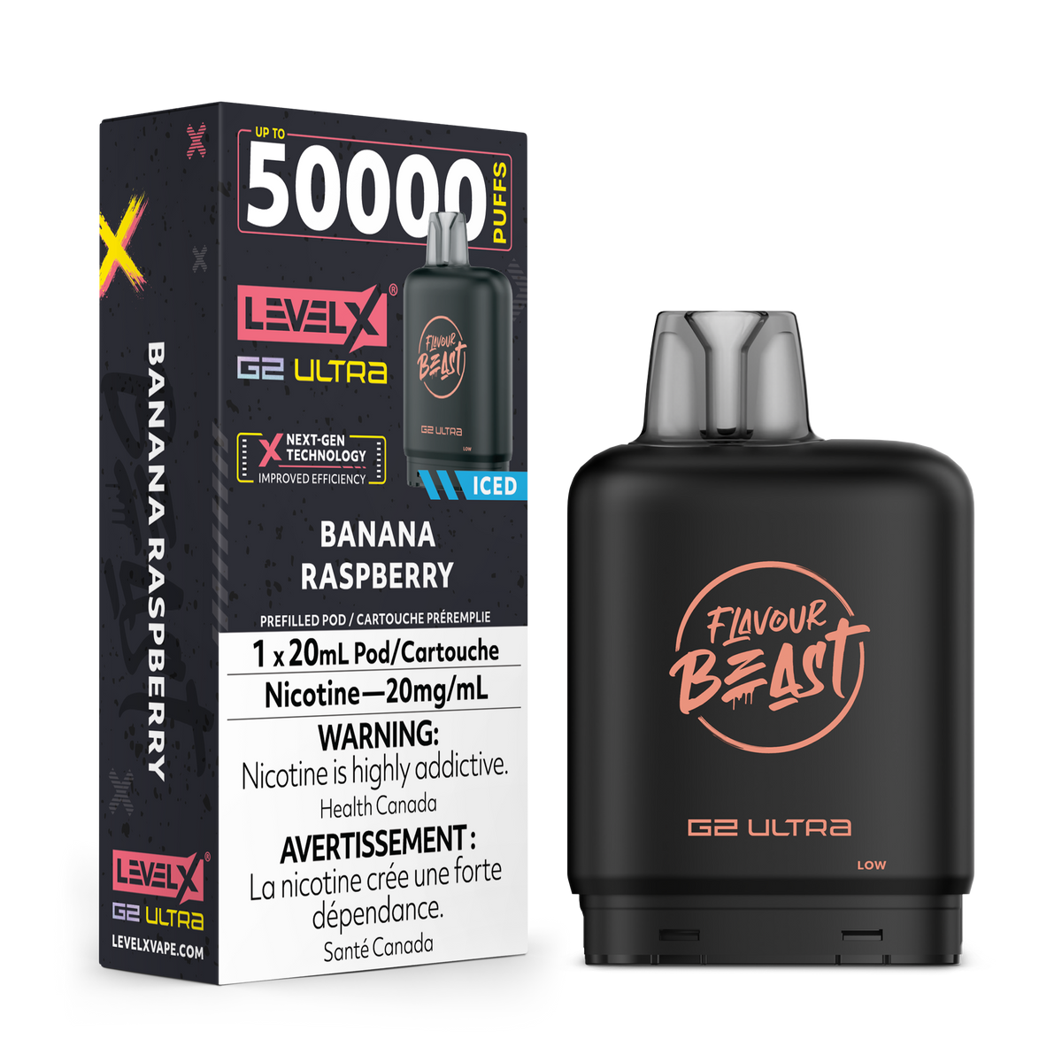 Level X G2 Ultra Pod Banana Raspberry Iced