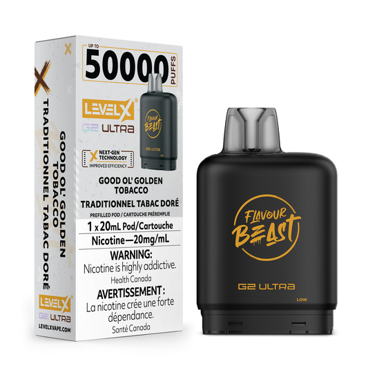 Level X G2 Ultra Pod Good Ol Golden Tobacco