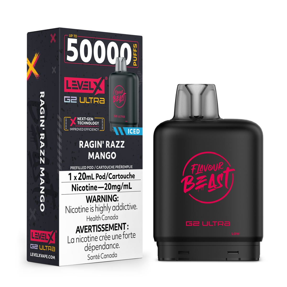 Level X G2 Ultra Pod Ragin Razz Mango