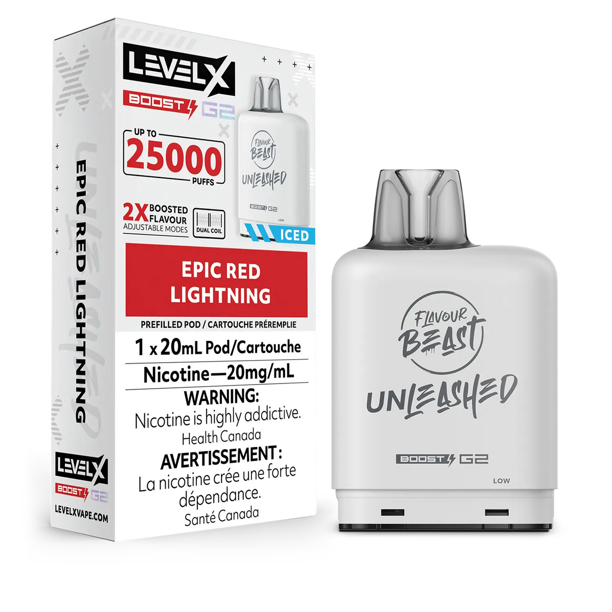 Level X Boost Pod Unleashed Epic Red Lightning