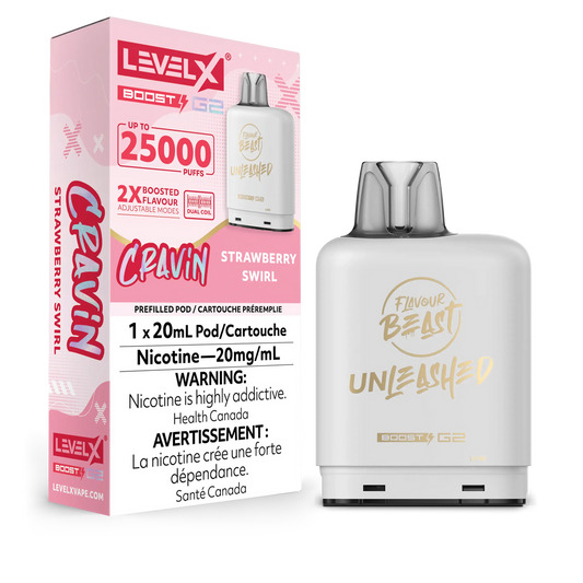 Level X Boost Pod Unleashed Strawberry Swirl