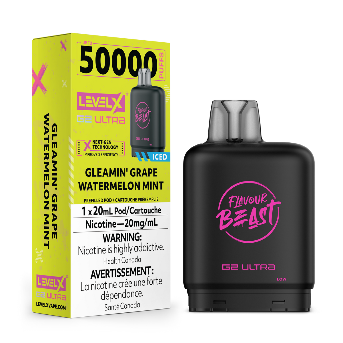 Level X G2 Ultra Pod Gleamin Grape Watermelon Mint