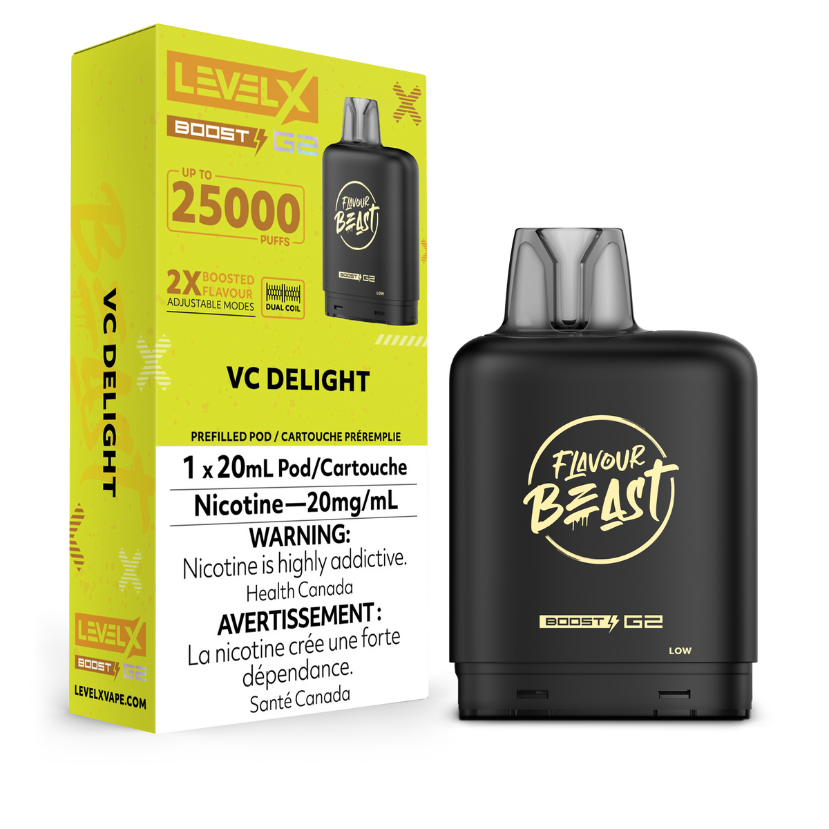 Level X Boost G2 Pod Flavour Beast Vc Delight