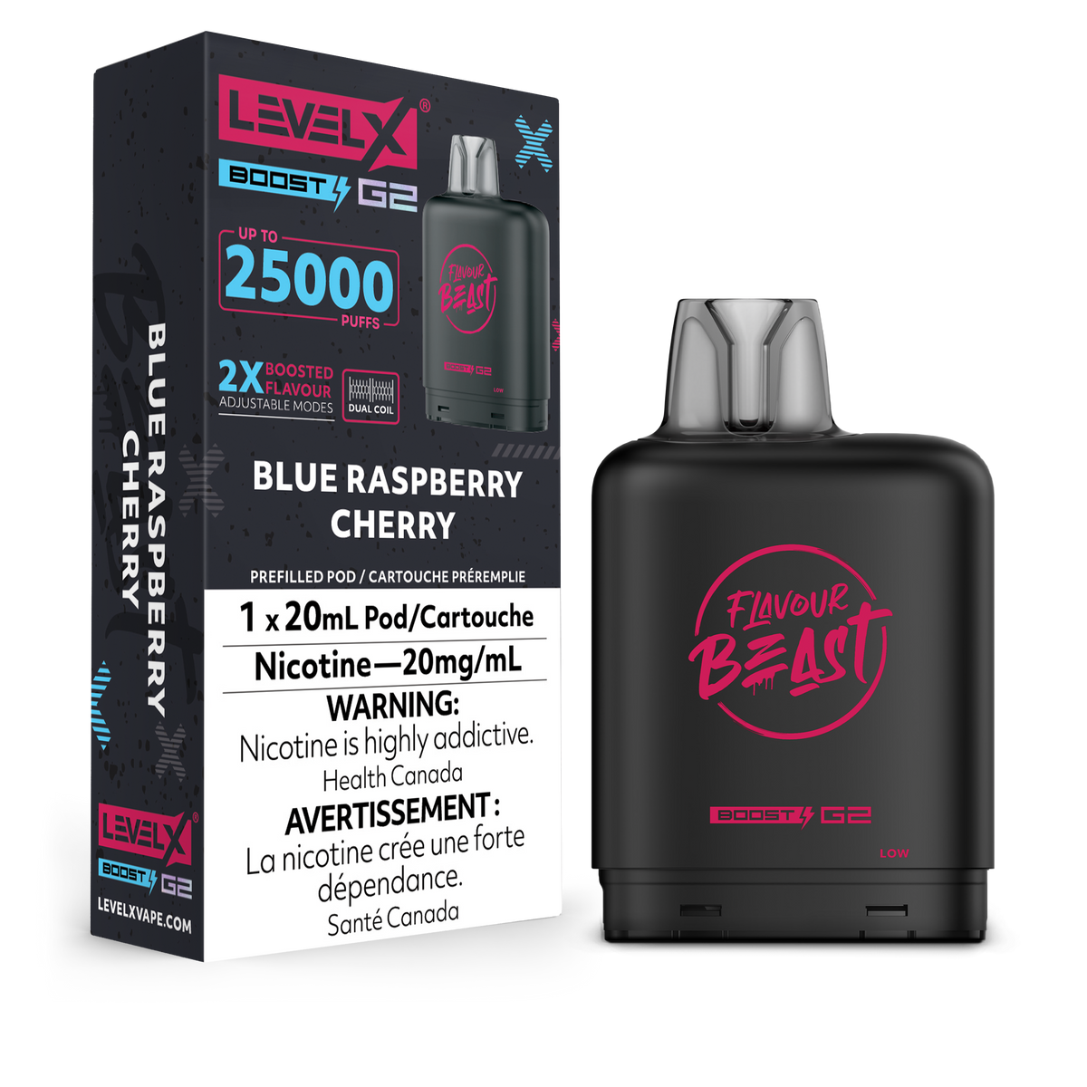 Level X Boost Pod Blue Raspberry Cherry