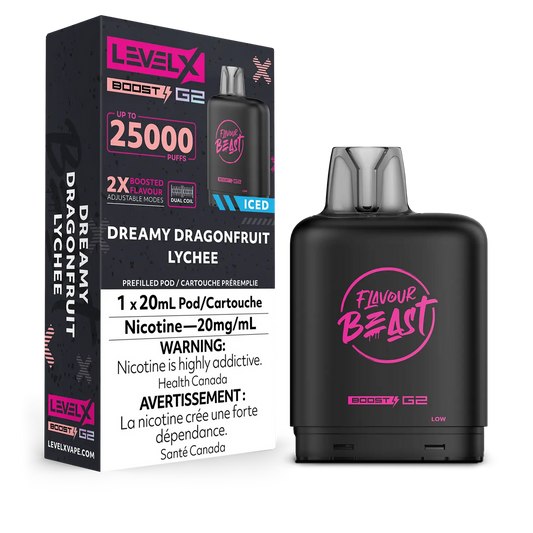 Level X Boost Pod Flavour Beast Dreamy Dragonfruit Lychee Iced