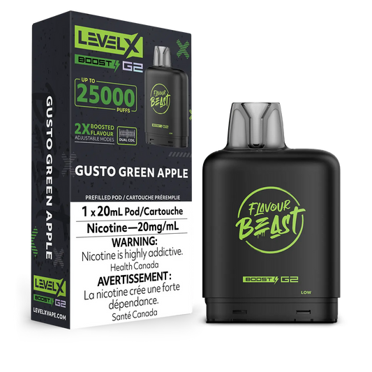 Level X Boost Pod Flavour Beast Gusto Green Apple