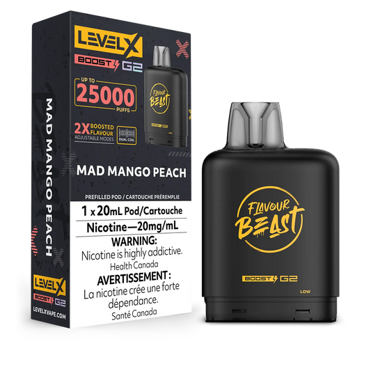 Level X Boost Pod Flavour Beast Packin Peach Berry