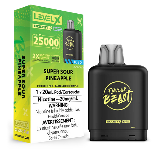 Level X Boost Pod Flavour Beast Super Sour Pineapple Iced