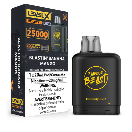 Level X Boost Pod Flavour Beast Blastin Banana Mango