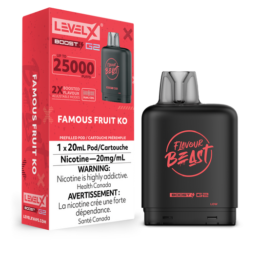 Level X Boost Pod Flavour Beast Famous Fruit Ko
