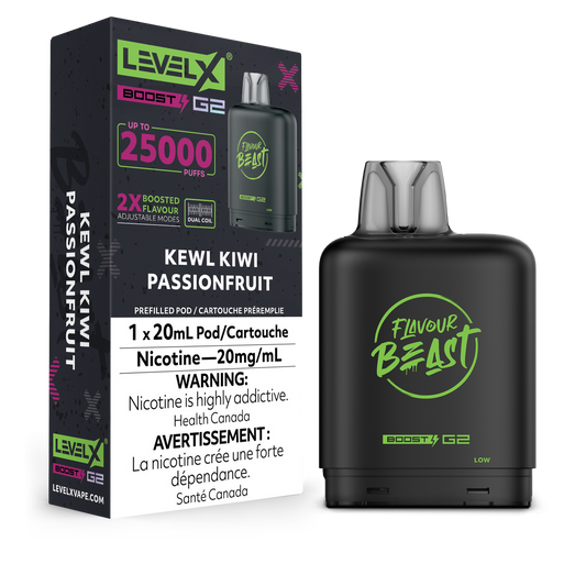 Level X Boost Pod Flavour Beast Kewl Kiwi Passionfruit