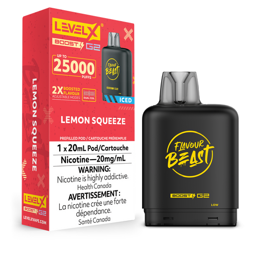 Level X Boost Pod Flavour Beast Lemon Squeeze