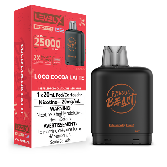 Level X Boost Pod Flavour Beast Loco Cocoa Latte