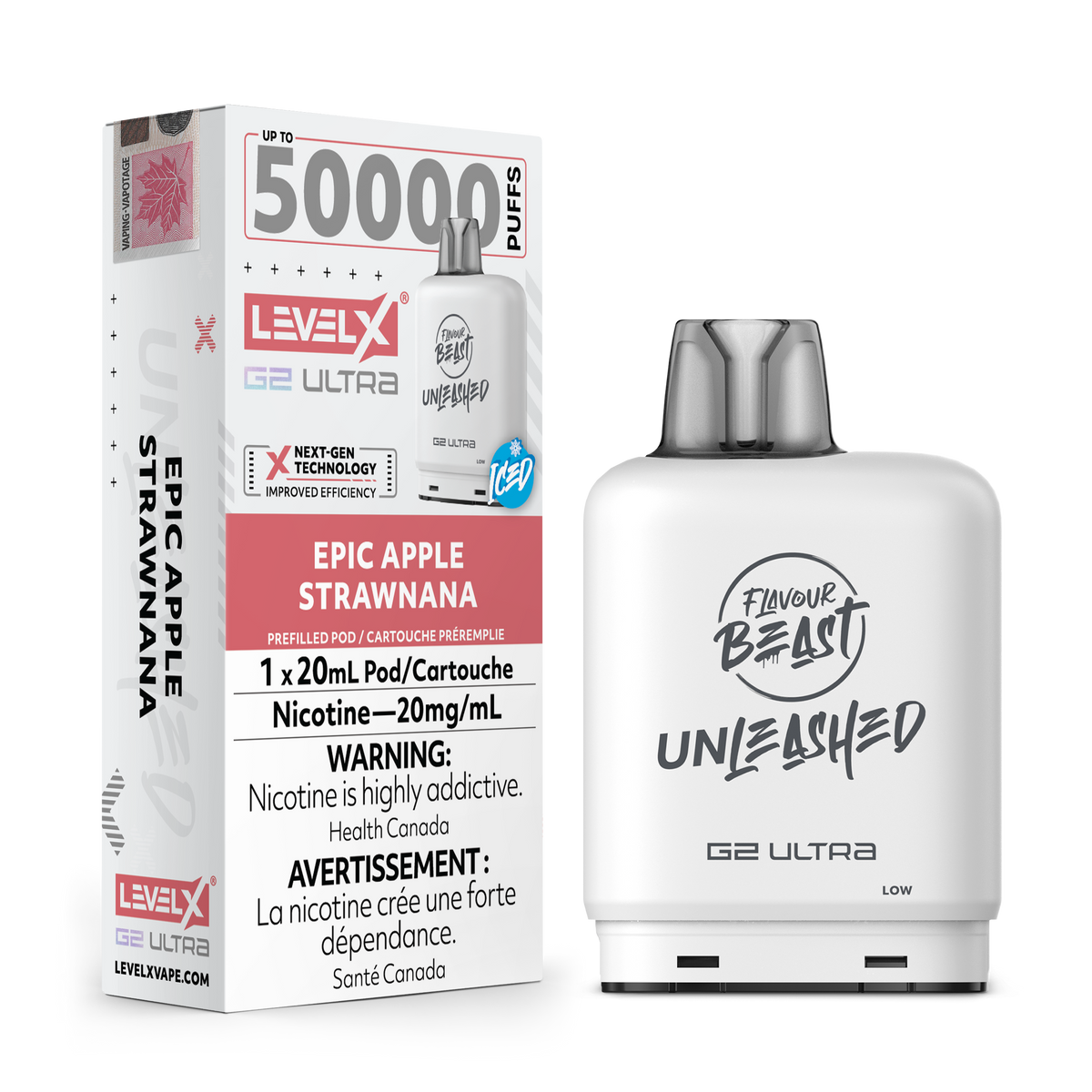 Level X Unleashed G2 Ultra Pod Epic Apple Strawnana Iced