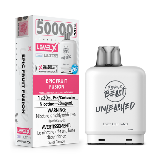 Level X Unleashed G2 Ultra Pod Epic Fruit Fusion Iced