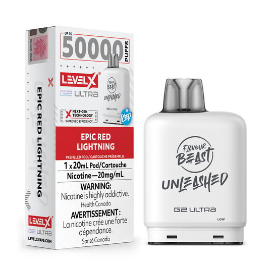 Level X Unleashed G2 Ultra Pod Epic Red Lightning Iced