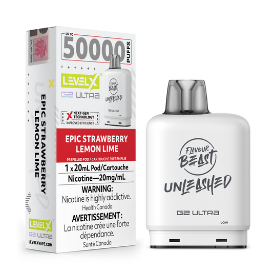 Level X Unleashed G2 Ultra Pod Epic Strawberry Lemon Lime