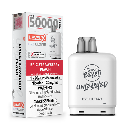 Level X Unleashed G2 Ultra Pod Epic Strawberry Peach