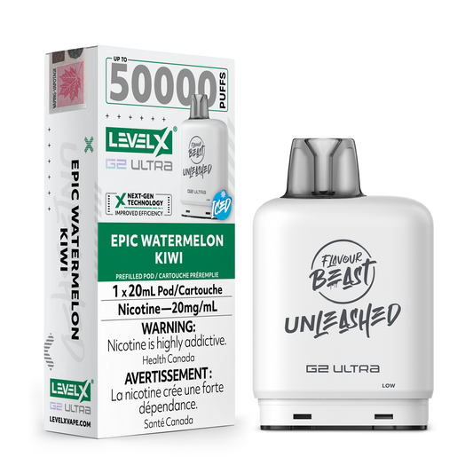 Level X Unleashed G2 Ultra Pod Epic Watermelon Kiwi Iced