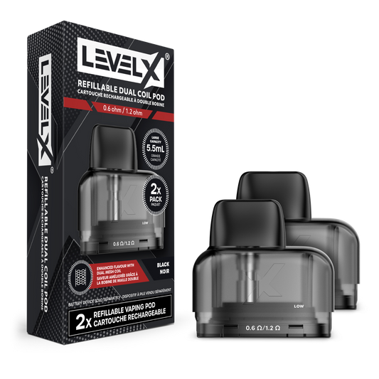 Level X Refillable Dual Coil Pod