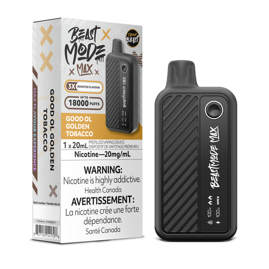Flavour Beast Beast Mode Max 18K Good Ol Golden Tobacco
