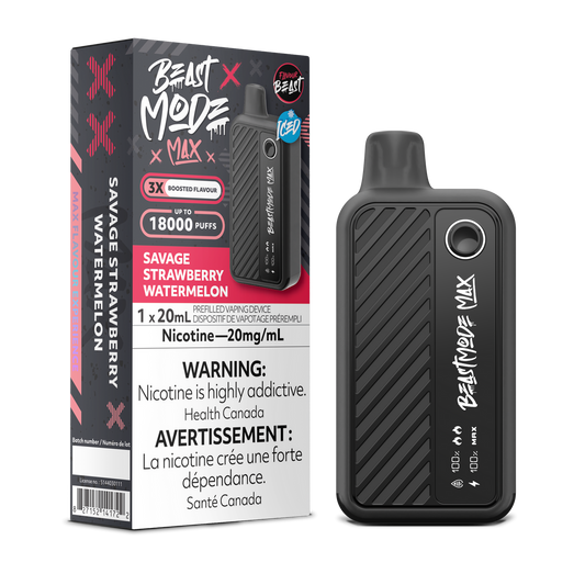 Flavour Beast Beast Mode Max 18K Savage Strawberry Watermelon